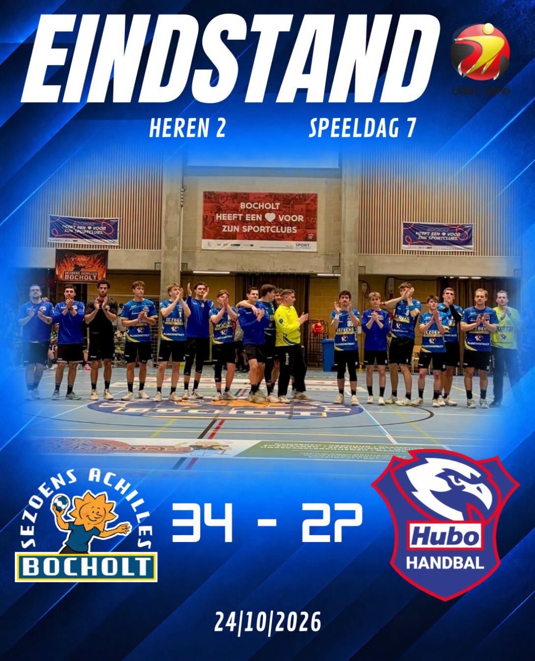 Dubbele thuiszege - Sezoens Achilles Bocholt - Handbal - 1ste Nationale Heren - Coinmerce Super Handball League