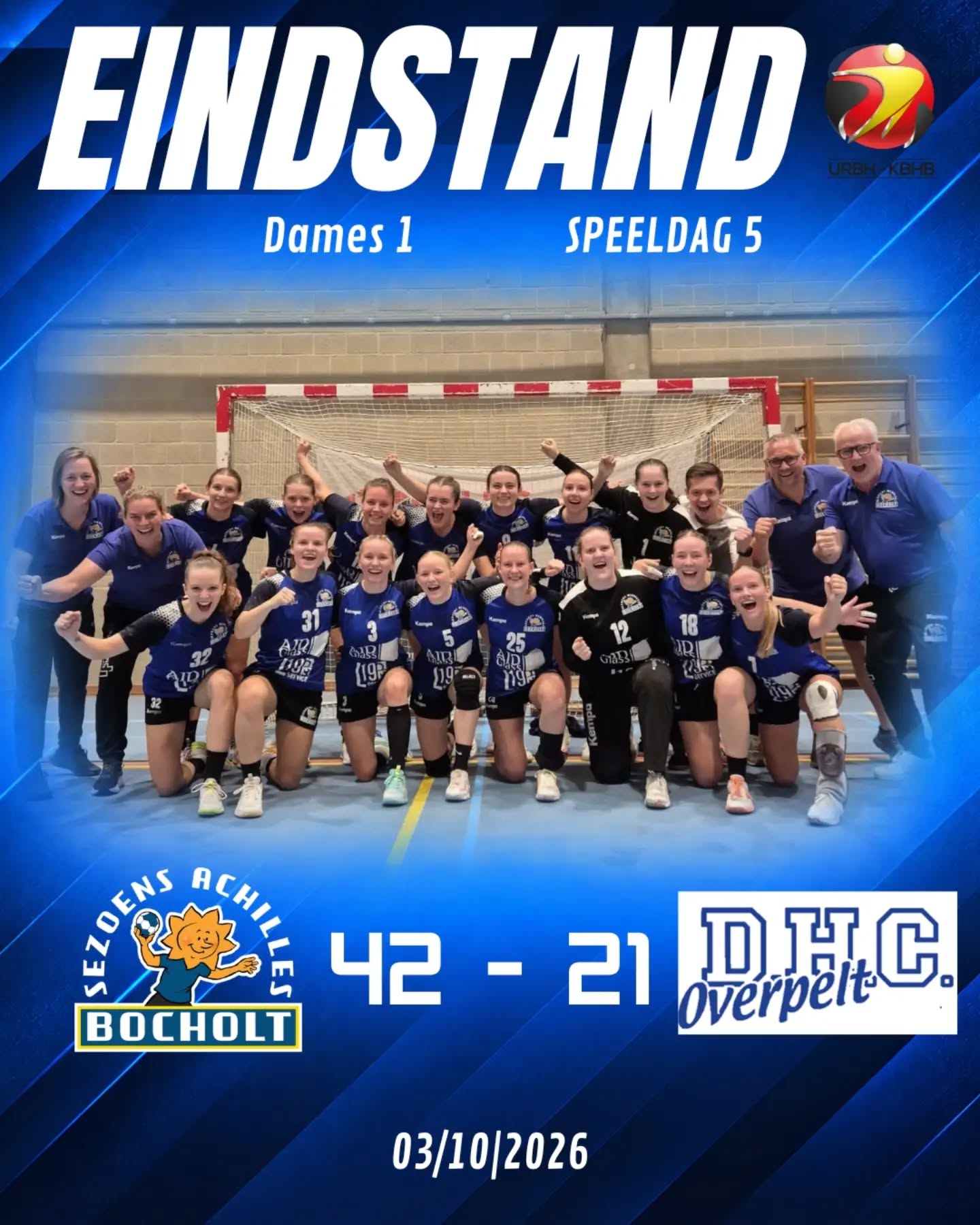 Dominante Bocholt-dames - Handbalclub Sezoens Achilles Bocholt - DHC Overpelt - vrouwenhandbal - 1ste Nationale