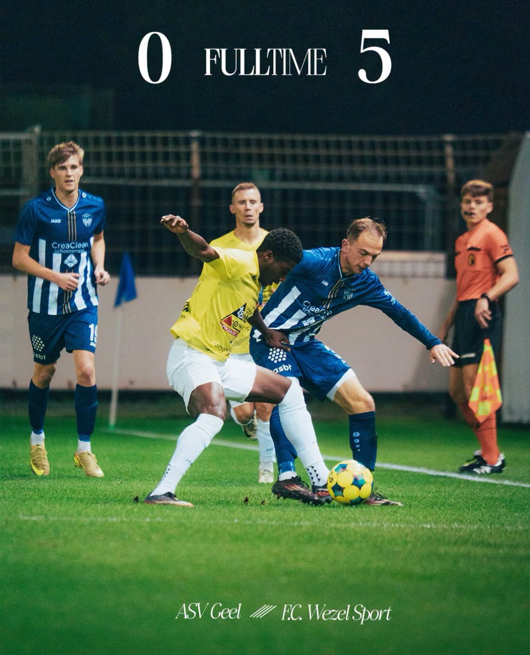 Demonstratie op De Leunen - ASV Geel - KFC Wezel Sport - 3de Nationale B - voetbal