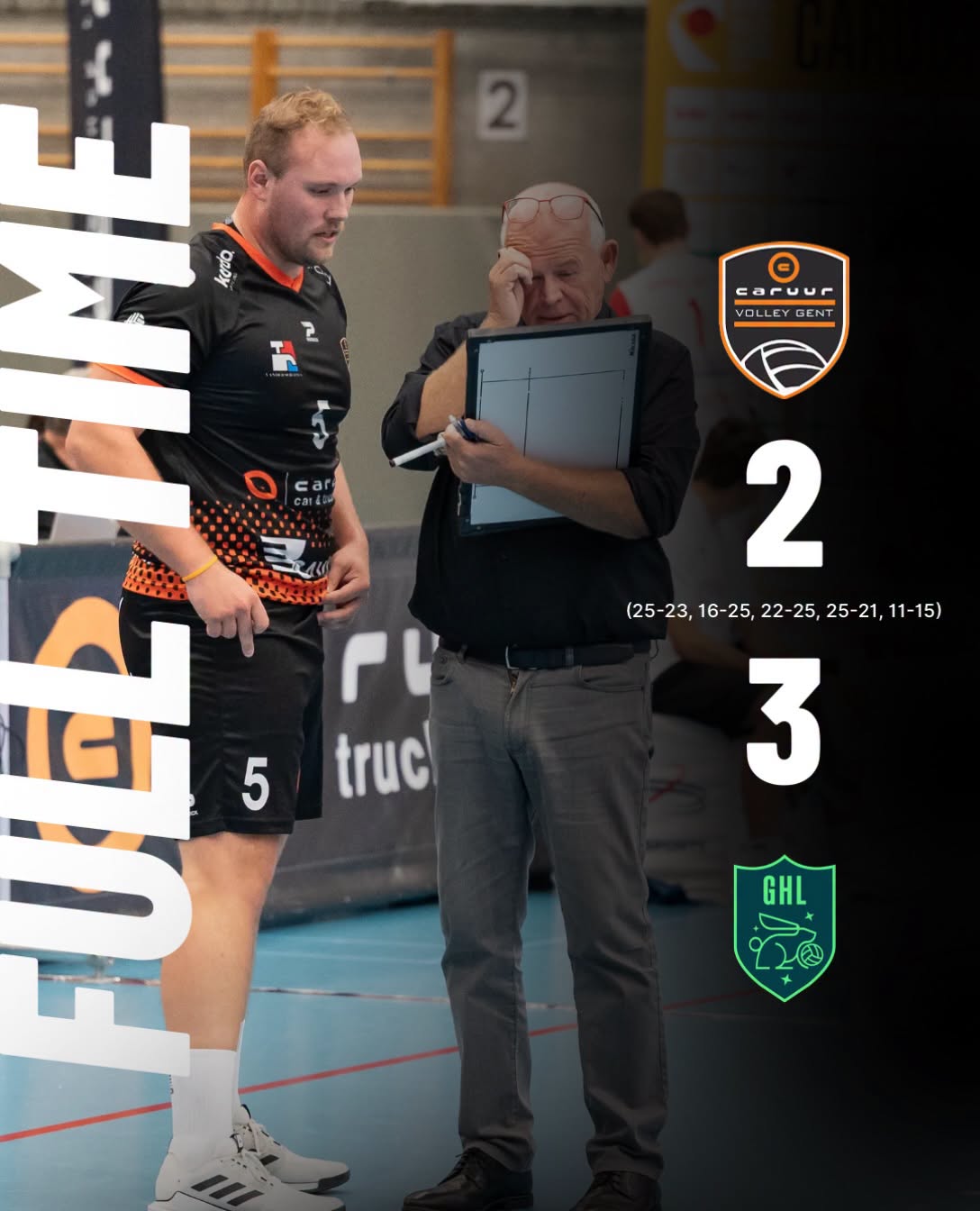 volleythriller in Gent - Caruur Volley Gent - Golazo Haasrode Leuven - Lotto Volley League - Volleybal