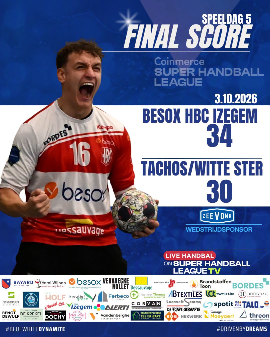 Izegems publiek - BESOX Handbalclub Izegem - Coinmerce Super Handball League - handbal