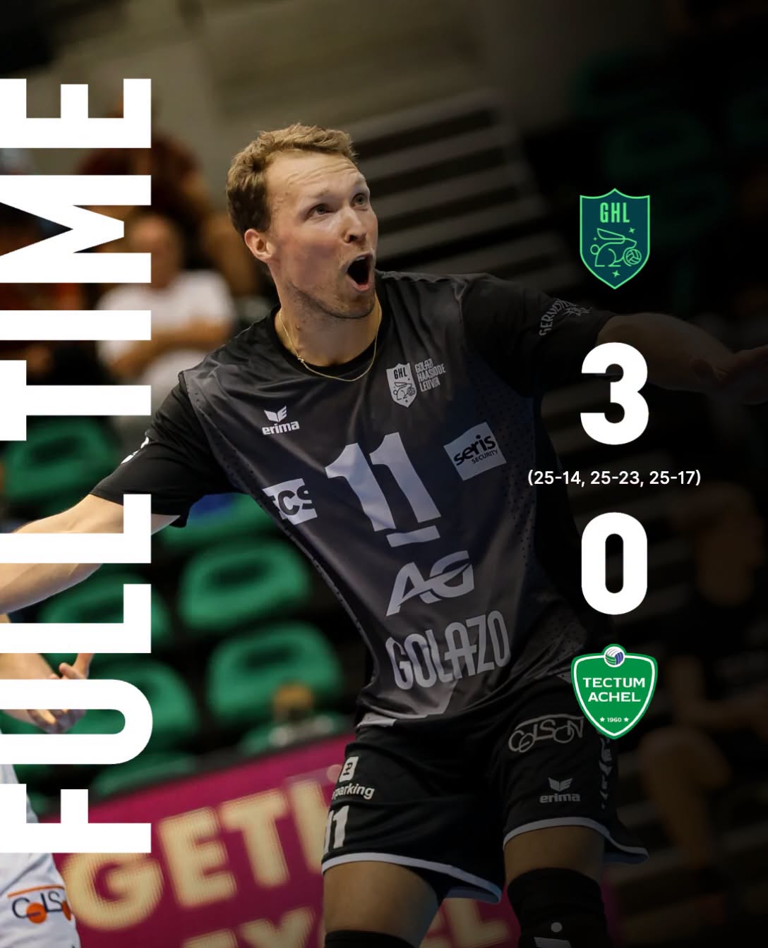 Golazo Haasrode Leuven - Tectum Achel - Lotto Volley League - Volleybal