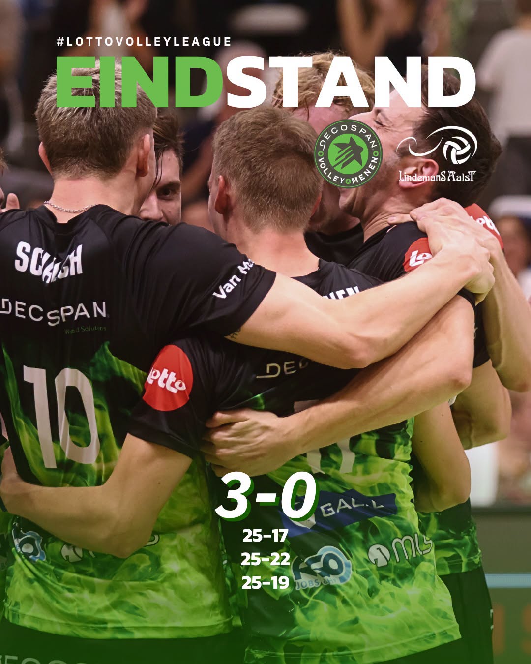 Overtuigende winst - Decospan Volley Menen - Lotto Volley League