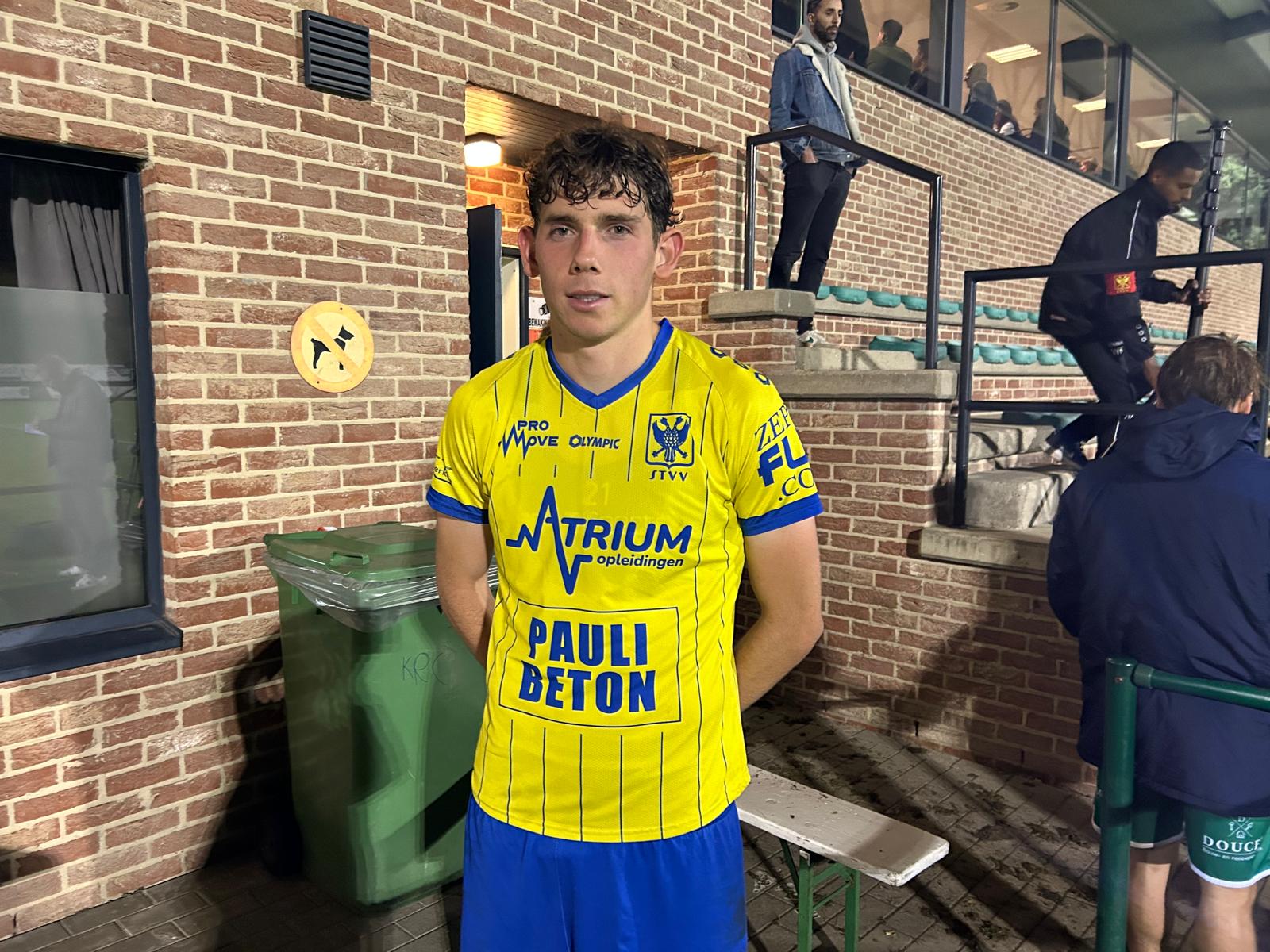Nationaal voetbal - 2de Nationale B - STVV Youth - Rune Verheyden - Lijn doortrekken tegen KSK Tongeren