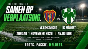 Provinciaal voetbal - 3de provinciale D Vlaams-Brabant - RC Meldert - VC Bekkevoort - Uit wil het vooralsnog niet lukken voor RC Meldert