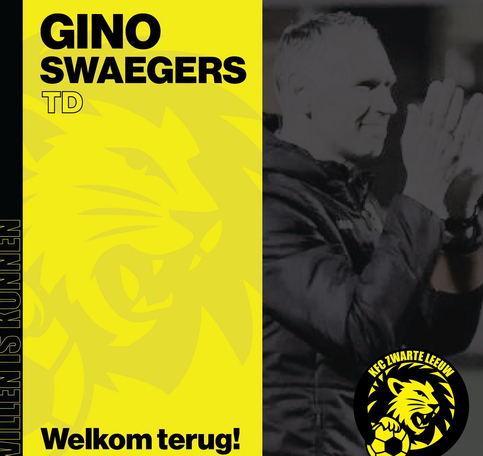 Provinciaal voetbal - 1ste provinciale Antwerpen - KFC Zwarte Leeuw - Gino Swaegers landt terug op het nest