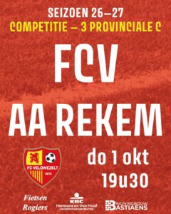 Provinciaal voetbal - 3de provinciale C Limburg - FC Veldwezelt - KVC AA Rekem - FC Veldwezelt haalde het dan toch van AA Rekem