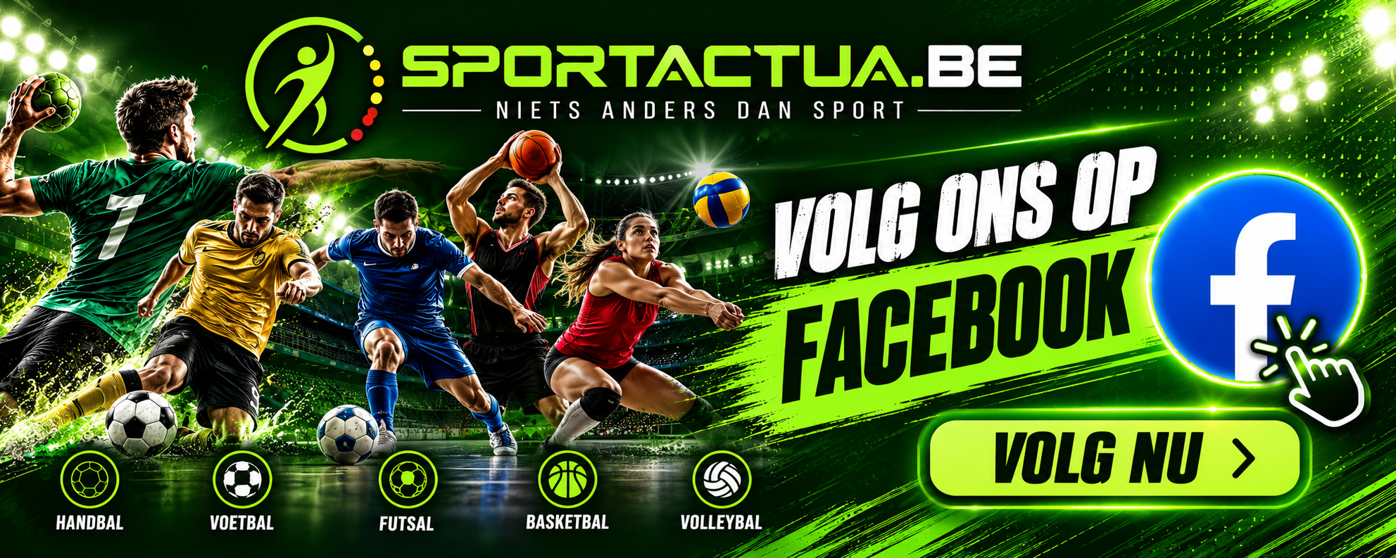 Volg Sportactua op Facebook - Niets anders dan Sport